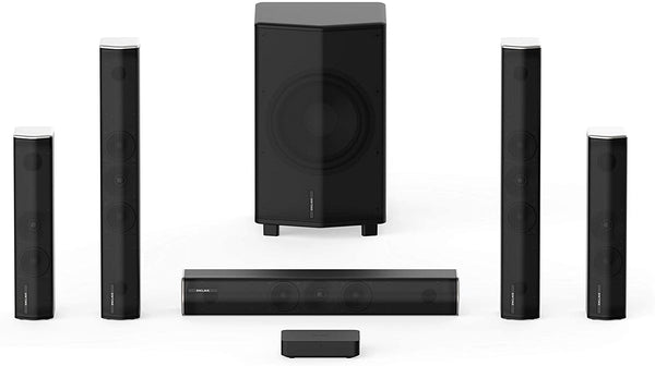 Enclave CineHome II - 5.1 Wireless Plug and Play Home Theater Surround  Sound System - Dolby, DTS WiSA Certified - Includes 5 Custom Designed  Wireless