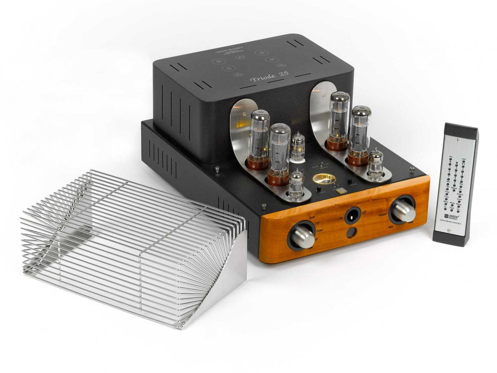 Unison Research Triode 25 Push-Pull, Ultra-linear, Class-A/B Integrated Amplifer - Cherry Finish