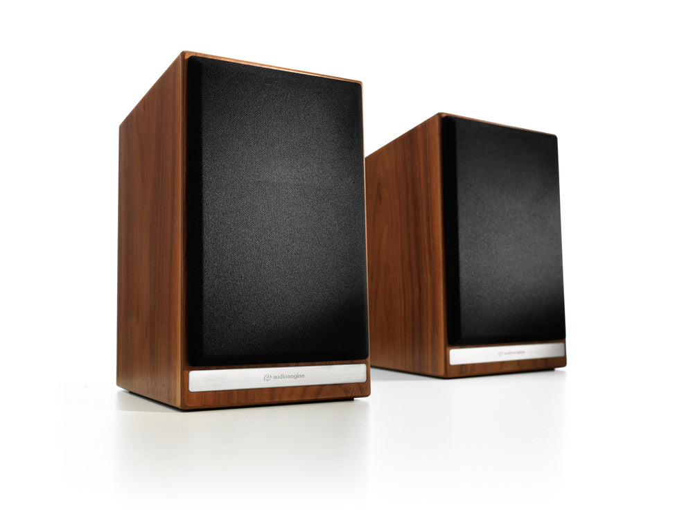 Audioengine D6 Passive Premium Bookshelf Speakers - Walnut Pair