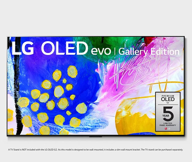 LG OLED65G2PUA 65 OLED Evo Gallery Edition 4k Ultra HD TV wThinQ AI