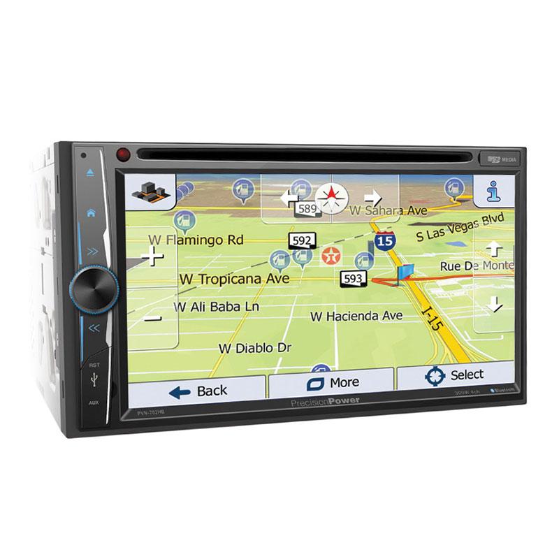 Precision Power PVN.702HB in-Dash 2-DIN 6.2 Touchscreen DVD Receiver with Navigation