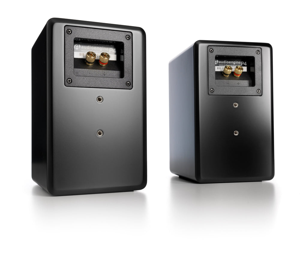 Audioengine P4 Premium Passive Bookshelf Speakers - Black Pair
