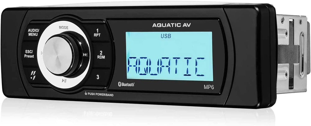 Aquatic AV MP6 Shallow Mount Waterproof Marine Stereo