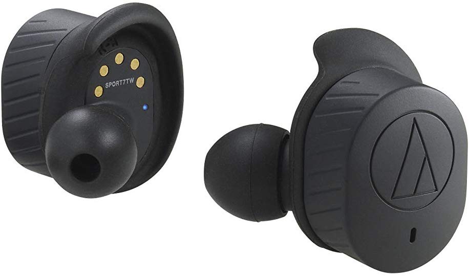 Audio Technica ATH-SPORT7TWBK SonicSport Wireless In-Ear Headphones (Black)