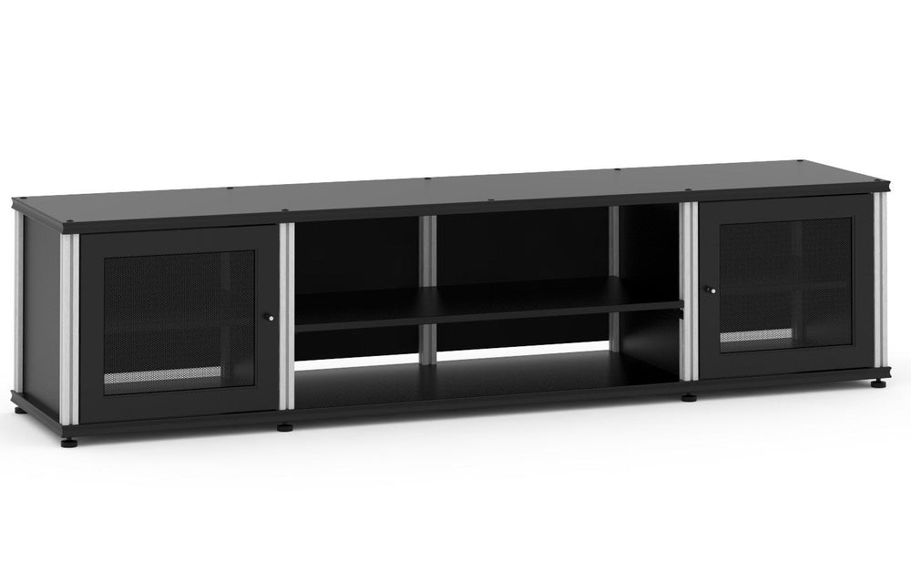 Salamander Designs SB248BA Synergy Quad Model 248 Cabinet Black Aluminum Posts