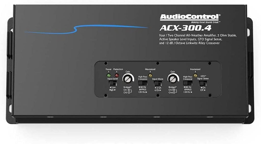 AudioControl ACX-300.4 Powersports  Marine All Weather 4-Channel Amplifier - (4 x 75 watts @ 2 ohms) and(4 x 50 watts @ 4 ohms)