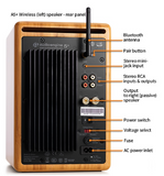 Audioengine A5+ Premium Wireless Bluetooth Speaker System - Bamboo Pair