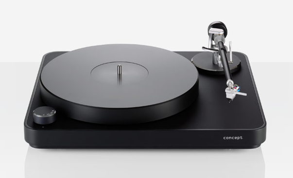Clearaudio Concept Turntable w Satisfy Carbon Fiber Tonearm and Concept MC (Black)