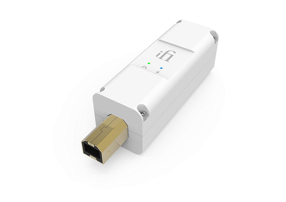 iFi iPurifier3 USB Audio and Data Signal Filter (USB Male Type B, White)