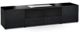 Salamander Chicago 245 Custom Cabinet for LG HU85LA 4K Ultra Short Throw laser projector (Black Oak, Black Glass Doors)