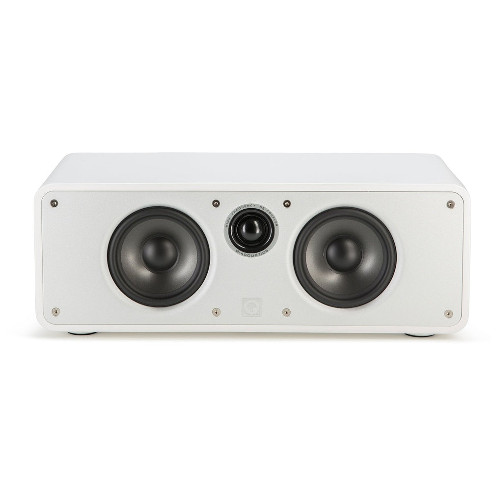 Q Concept Gloss White Center Channel Speaker - Each