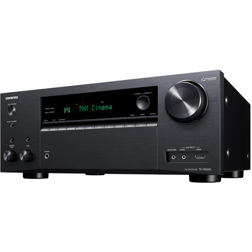 Onkyo TX-NR696 Home Audio Smart Audio and Video Receiver, Sonos Compatible and Dolby Atmos Enabled, 4K Ultra HD and AirPlay 2