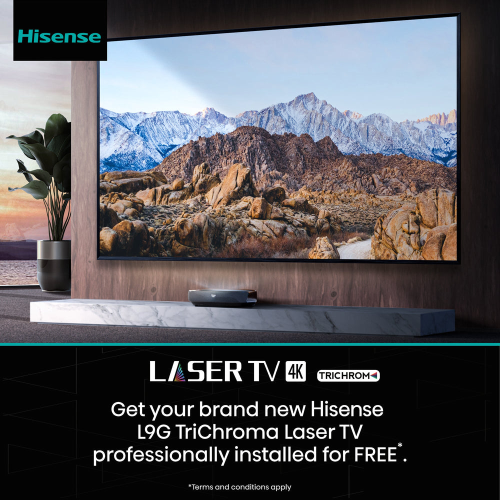 Hisense L9 - 100L9G-CINE100 - TriChroma 100 Laser TV with 100 ALR Projector Screen