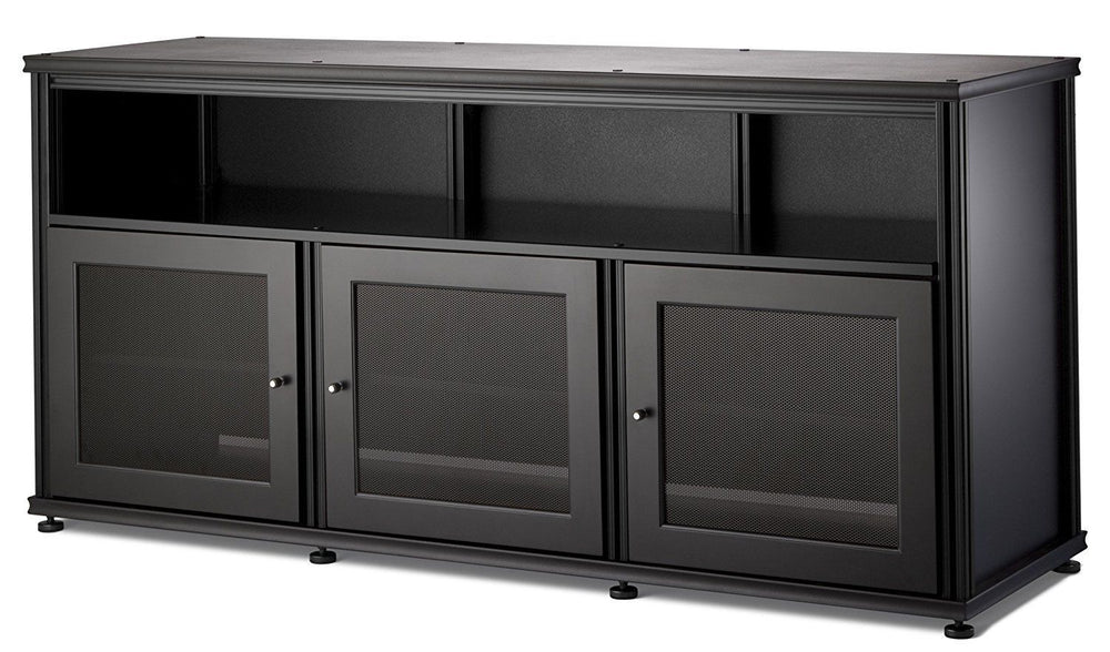 Salamander Designs SB339BB Synergy Triple Wide AV Cabinet with Doors and a Center Channel Opening