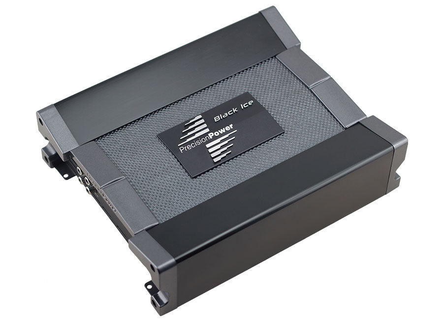 Precision Power ICE1300.1D Black Ice Series Subwoofer Power Amplifier âStrap Bridge-Mode Ready (MasterSlave)