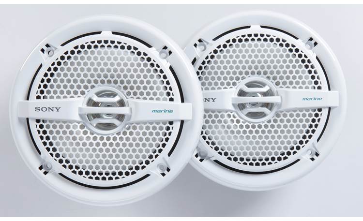 Sony XSMP1611 6.5-Inch Dual Cone Marine Speakers (White)