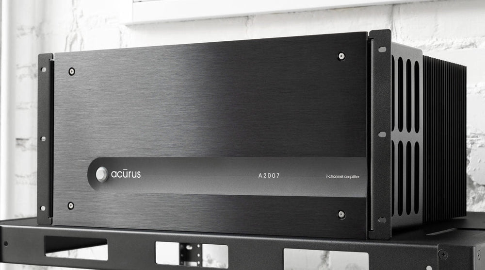 Acurus A2007R 7-Channel 200W Audio Amplifier w installed Rack Ears (Black)