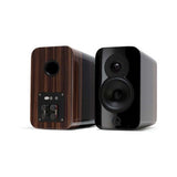 Q Acoustics Concept 300 Gloss Black & Rosewood Pair Bookshelf Speakers