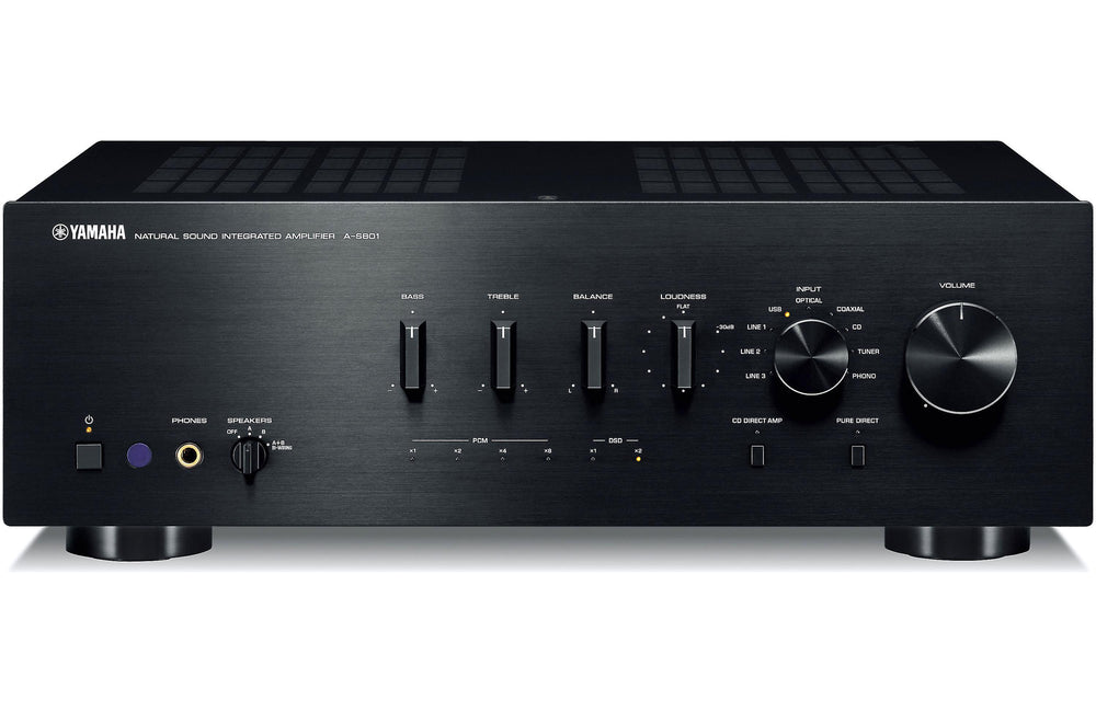 Yamaha A-S801BL Natural Sound Integrated Stereo Amplifier (Black)