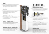 Q Acoustics Q Concept 500 Gloss Black & Rosewood Floorstanding Speaker Pair
