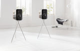 Q Acoustics - Concept 300 Bookshelf Speaker and Stands Pair - Black & Rosewood