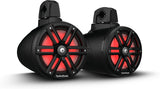 Rockford Fosgate M2WL-8 8" Color Optix 2-Way Wake Tower Speakers - Black (Pair)