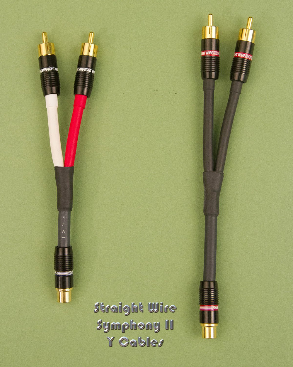 Straight Wire Symphony II Y Cables Single Female RCA to Double Male RCA's