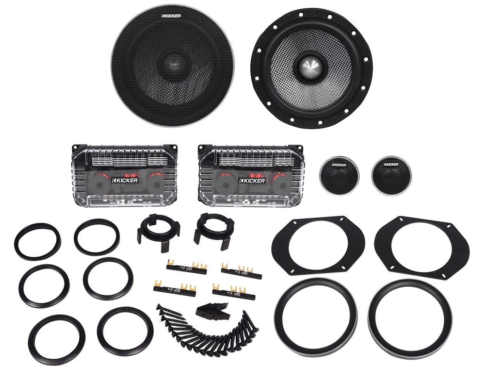 Kicker 41QSS654 QS Series 6.5 Component System with 1-316 (30mm) Tweeters, 4-Ohm, 180W