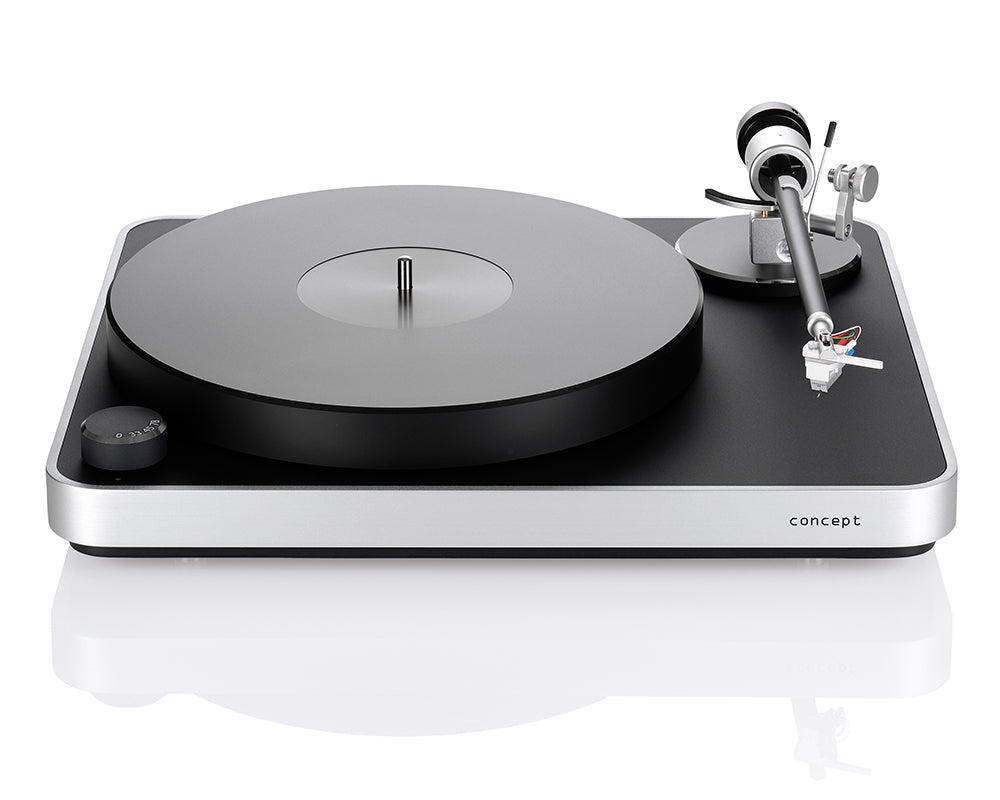 Clearaudio Concept Turntable - Silver and Black Finish -  Satisfy Carbon Fiber Tonearm - No Cartridge Included