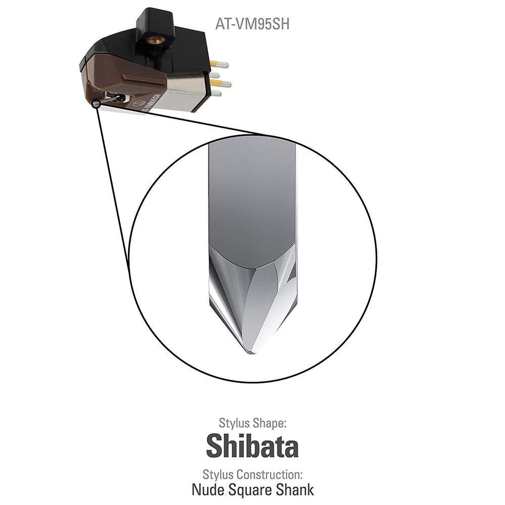 Audio Technica AT-VM95SH VM95 series Shibata stereo cartridge