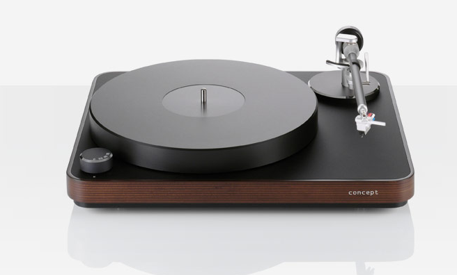 Clearaudio Concept Dark Wood - Solid Baltic Birth Plinth Turntable -  Black Satisfy Tonearm - No Cartridge Included